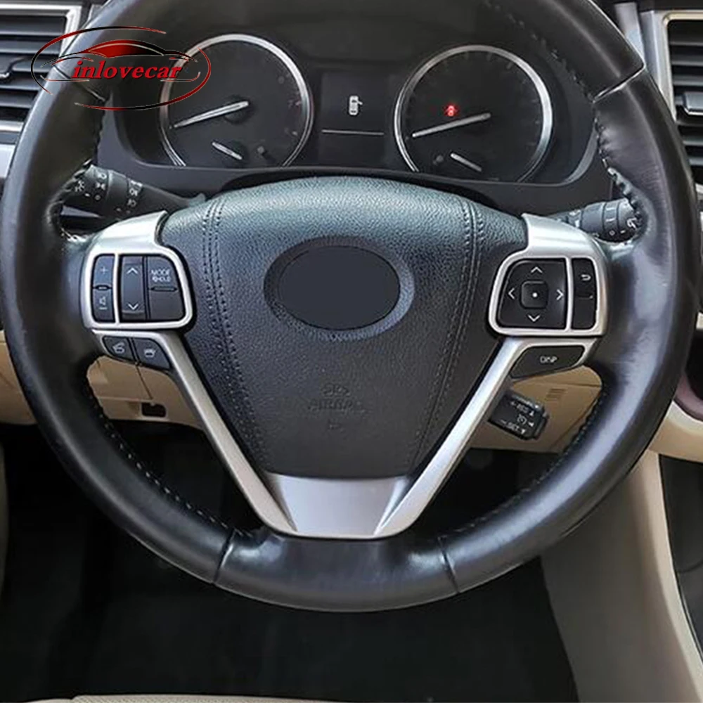 ABS Carbon/Matte For Toyota Highlander Kluger 2014-2019 Car Steering wheel Button frame Decoration Cover Trim Accessories
ABS Carbon/Matte For Toyota Highlander Kluger 2014-2019 Car Steering wheel Button frame Decoration Cover Trim Accessories