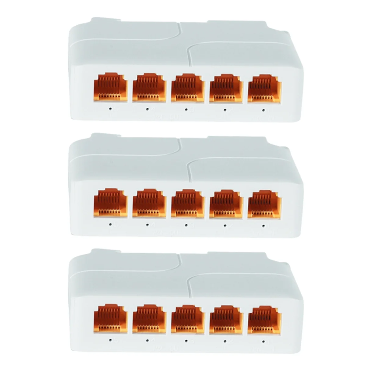 AAM-3Pcs 5 Port Gigabit POE Extender 100/1000Mbps 1 in 4 Out PoE Repeater DIN Rail for 48V POE Camera Wierless AP CCTV
AAM-3Pcs 5 Port Gigabit POE Extender 100/1000Mbps 1 in 4 Out PoE Repeater DIN Rail for 48V POE Camera Wierless AP CCTV