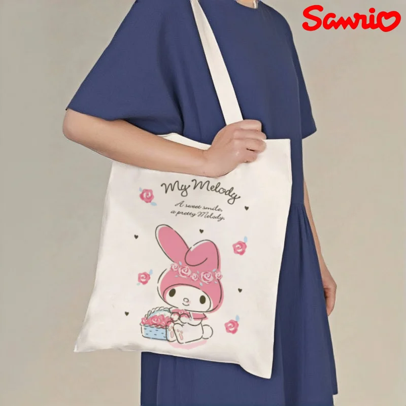 1pc Sanrio My Melody Canvas Tote Bag, Cute Print Casual Shoulder Bag, Eco-friendly Reusable Handbag
1pc Sanrio My Melody Canvas Tote Bag, Cute Print Casual Shoulder Bag, Eco-friendly Reusable Handbag