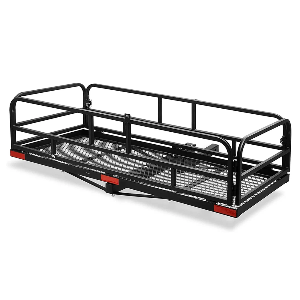Custom 60x24x14 Inch Vehicle Strong Arm Hitch Mounted Folding Cargo Carrier For Delivery Camping Trip Transporting Travel
Custom 60x24x14 Inch Vehicle Strong Arm Hitch Mounted Folding Cargo Carrier For Delivery Camping Trip Transporting Travel