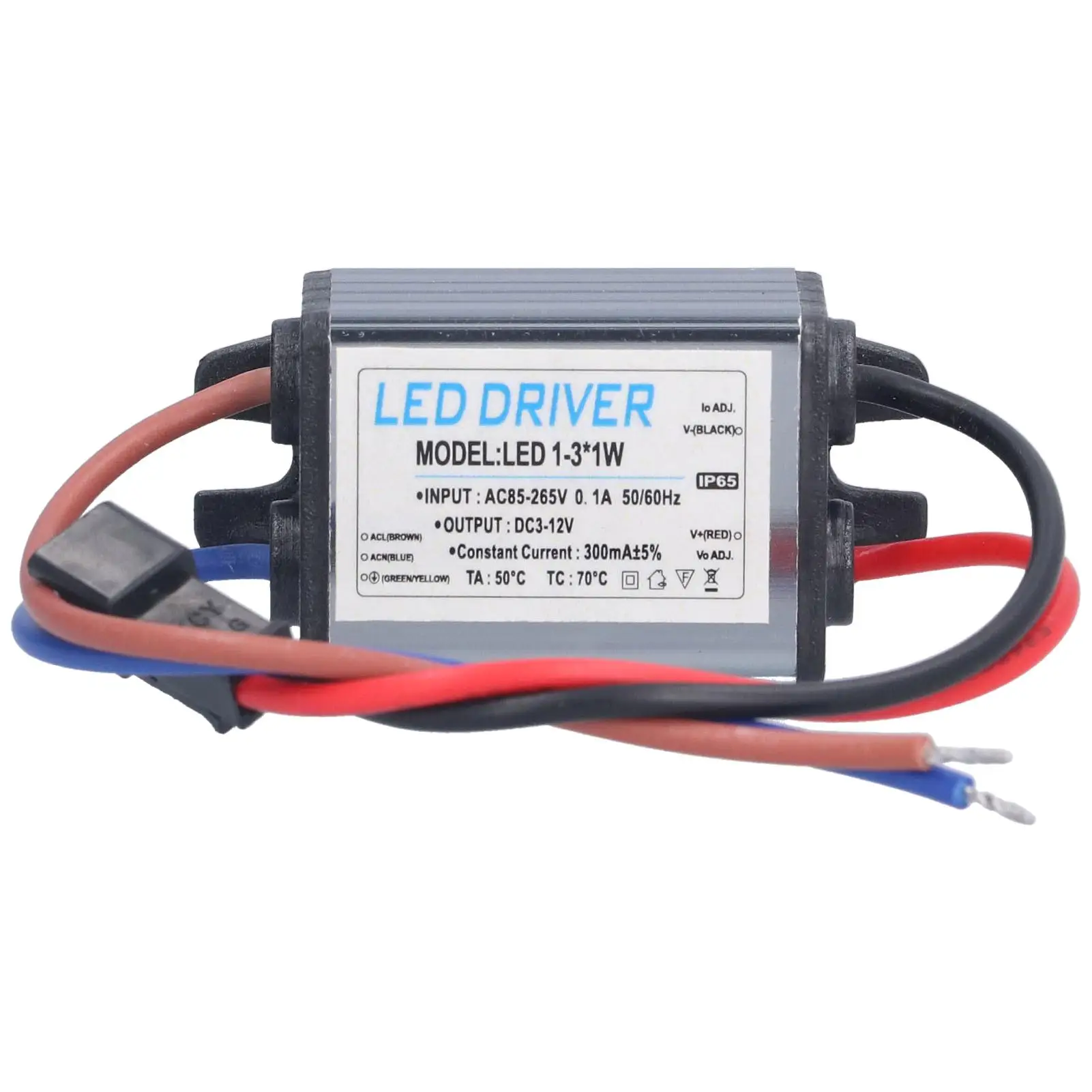 LED Driver Transformer AC85-265V to DC3-12V 300mA Lighting System with IP65 Protection Alu Shell professional
LED Driver Transformer AC85-265V to DC3-12V 300mA Lighting System with IP65 Protection Alu Shell professional