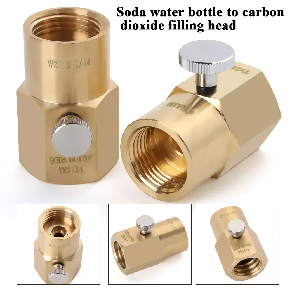 Sodastream CO2 Refill Adapter - TR21-4 to W21.8-14 Thread Converter (Kitchen Home Use)
Sodastream CO2 Refill Adapter - TR21-4 to W21.8-14 Thread Converter (Kitchen Home Use)