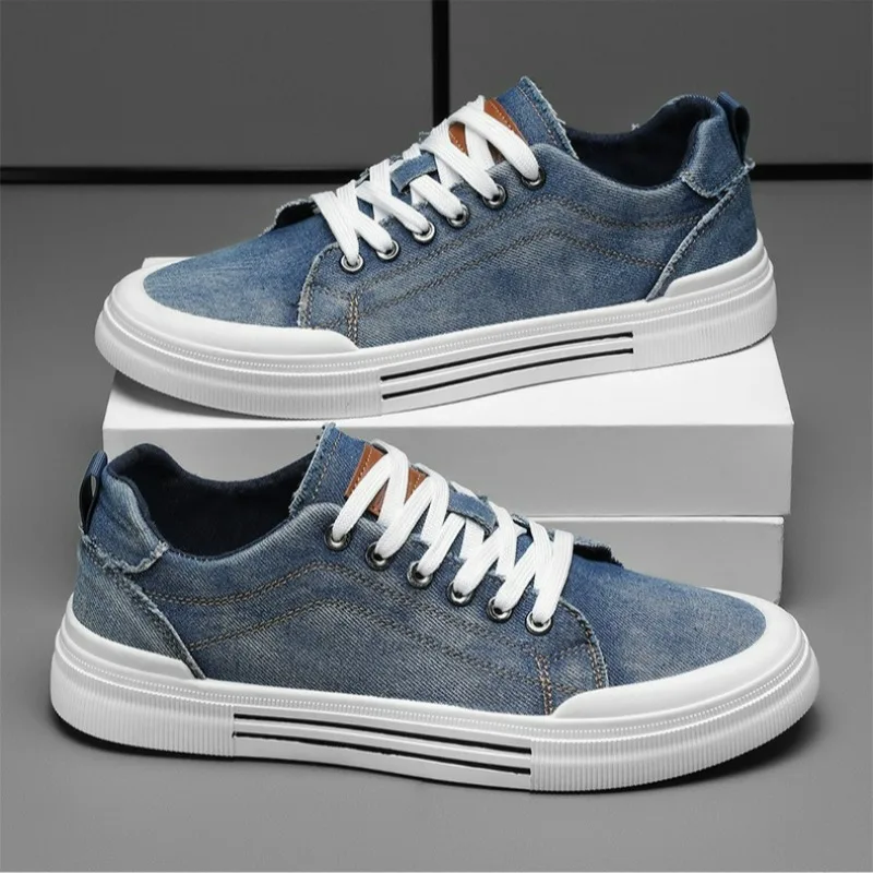 Men's Casual Shoes Breathable Canvas Shoes 2025 Fashion Blue Cowboy Men Shoes Big Size 48 Lace-Up Vulcanized Sneakers Zapatillas
Men's Casual Shoes Breathable Canvas Shoes 2025 Fashion Blue Cowboy Men Shoes Big Size 48 Lace-Up Vulcanized Sneakers Zapatillas