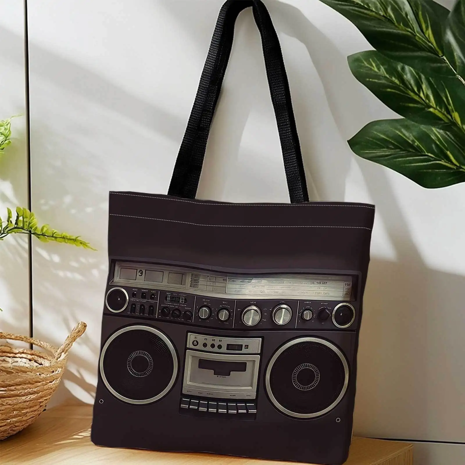 Shopping Tote Bag Radio, Cassette Player, Stereo Speakers, Retro Design+Lightweight, Foldable
Shopping Tote Bag Radio, Cassette Player, Stereo Speakers, Retro Design+Lightweight, Foldable
