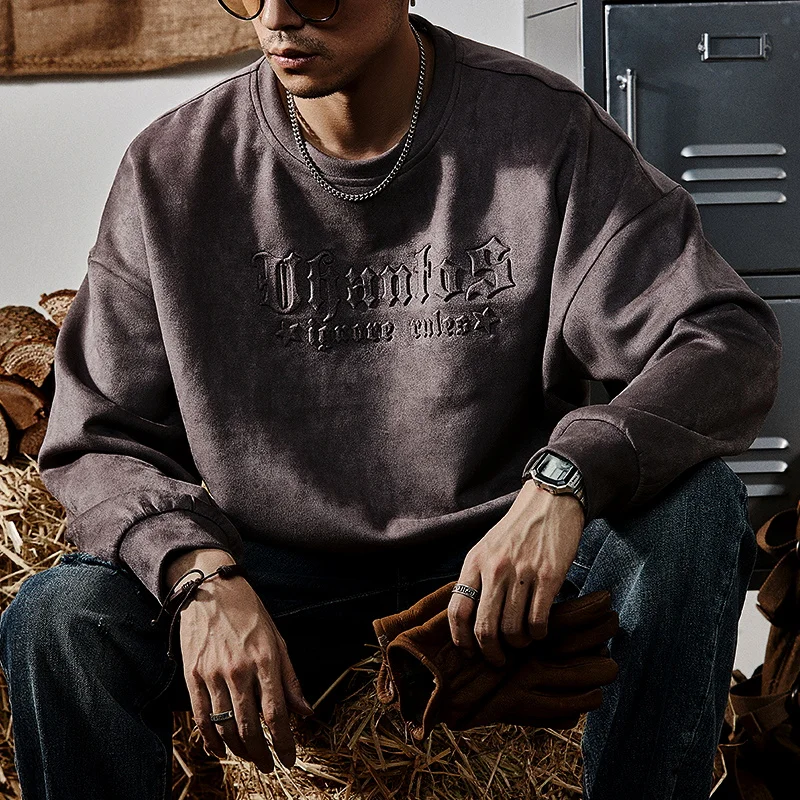 Men's Tough Guy 2023 Spring New Leisure Round Neck High Quality Suede Sweatshirts
Men's Tough Guy 2023 Spring New Leisure Round Neck High Quality Suede Sweatshirts