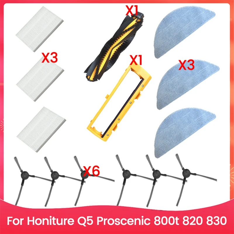 Основная боковая щетка, фильтр, комплект ткани для швабры для Honiture Q5 Proscenic 800T 820 830, запасные части для пылесоса
Основная боковая щетка, фильтр, комплект ткани для швабры для Honiture Q5 Proscenic 800T 820 830, запасные части для пылесоса