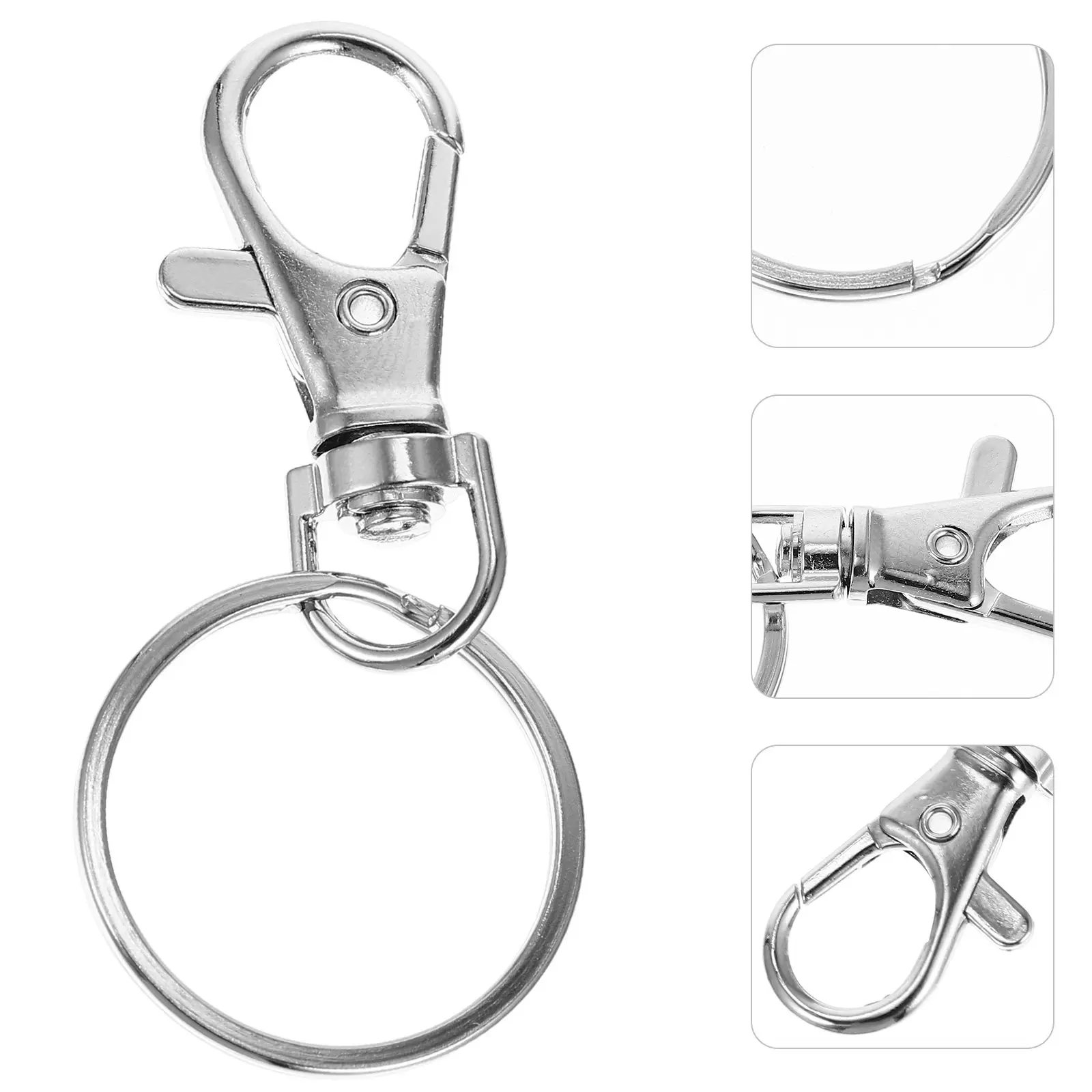 1Set Swivel Lanyard Snap Hooks Keychain Clips with 360 Degree Rotation Heavy Duty Metal Keyring Fasteners for DIY Craft Jewelry
1Set Swivel Lanyard Snap Hooks Keychain Clips with 360 Degree Rotation Heavy Duty Metal Keyring Fasteners for DIY Craft Jewelry
