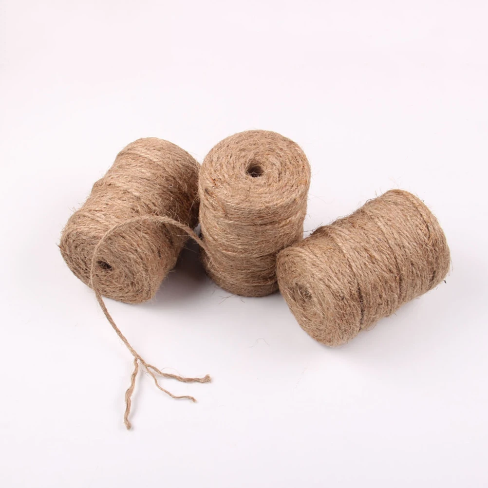 1 Roll 4mm Jute Twine 3-strand DIY Strong Jute Rope Decorative Packaging String for Gifts Crafts (100m/Roll)
1 Roll 4mm Jute Twine 3-strand DIY Strong Jute Rope Decorative Packaging String for Gifts Crafts (100m/Roll)