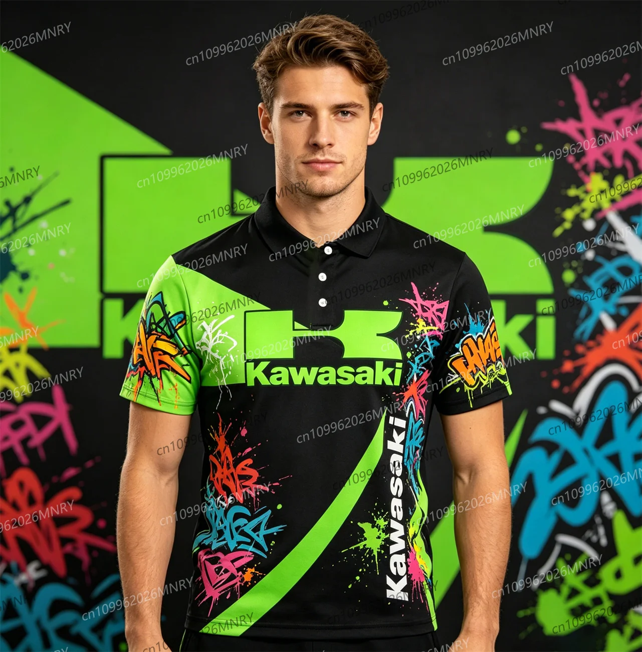 Motorcycle Kawasaki Tshirt top Summer men's polo shirts Men's clothing 3D Print Women Short-sleeved Breathable POLO shirt Tee
Motorcycle Kawasaki Tshirt top Summer men's polo shirts Men's clothing 3D Print Women Short-sleeved Breathable POLO shirt Tee