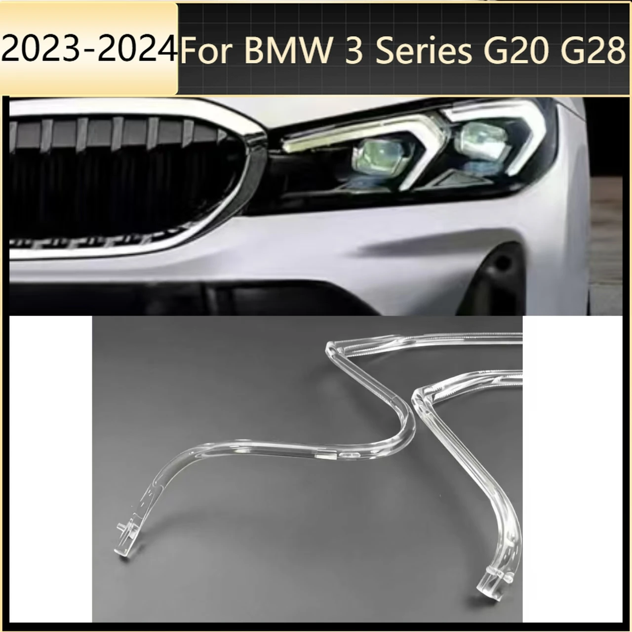 For BMW 3 Series G20 G28 2023-2024 Strip Board Daytime Running Light Angel Eyes Car headlight DRL LED Acrylic Tube Light Guide
For BMW 3 Series G20 G28 2023-2024 Strip Board Daytime Running Light Angel Eyes Car headlight DRL LED Acrylic Tube Light Guide