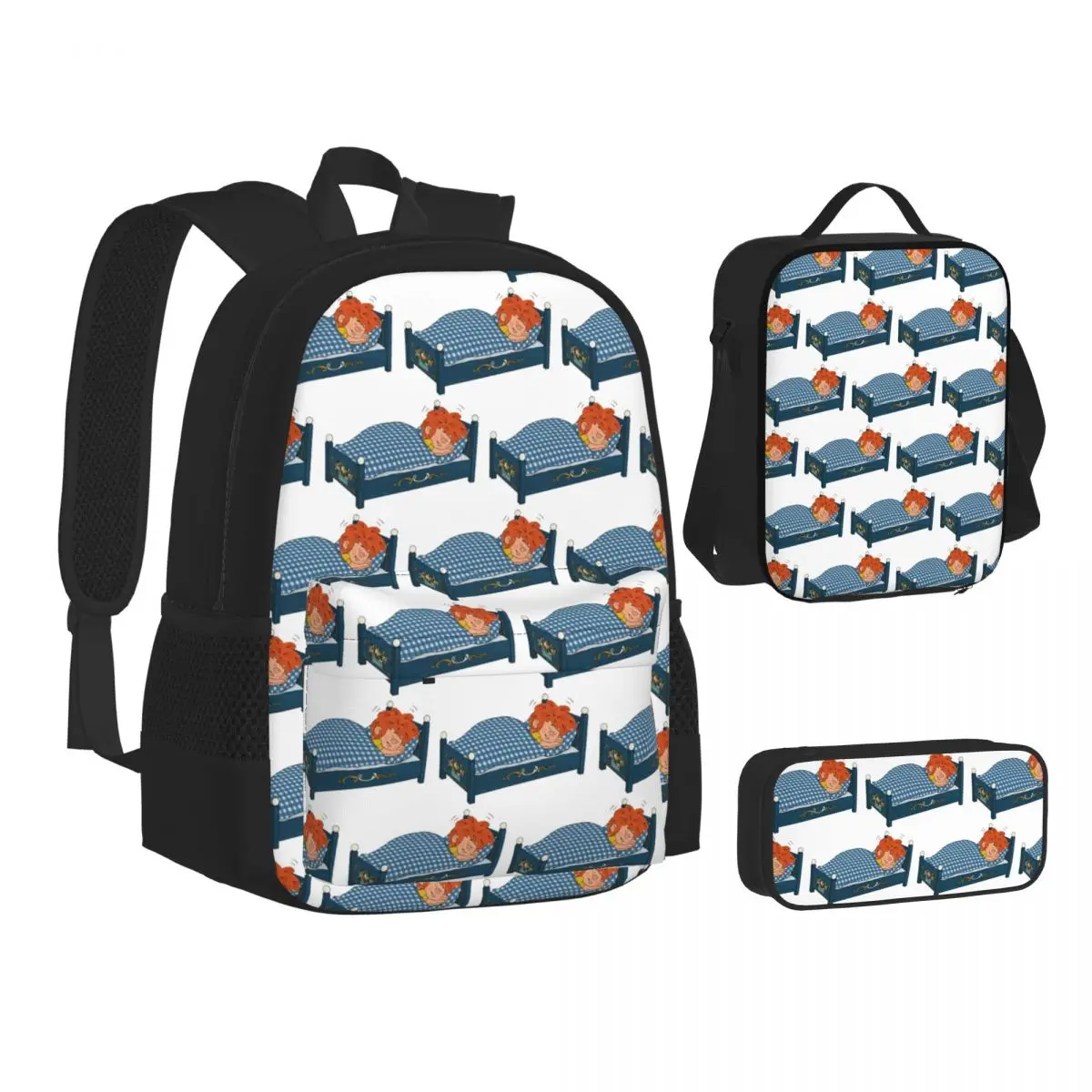 Pumuckl Schlaft Auf Seinem Bett Backpacks Boys Girls Bookbag School Bags Kids Rucksack Lunch Bag Pen Bag Three-Piece Set
Pumuckl Schlaft Auf Seinem Bett Backpacks Boys Girls Bookbag School Bags Kids Rucksack Lunch Bag Pen Bag Three-Piece Set