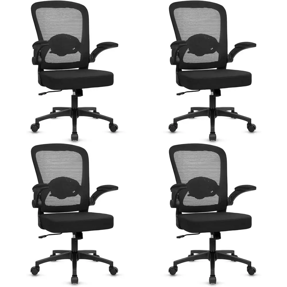 Ergonomic Mesh Back Chair with Adjustable Lumbar Support and Padded Armrests for Home Office, School, or Conference, Black
Ergonomic Mesh Back Chair with Adjustable Lumbar Support and Padded Armrests for Home Office, School, or Conference, Black