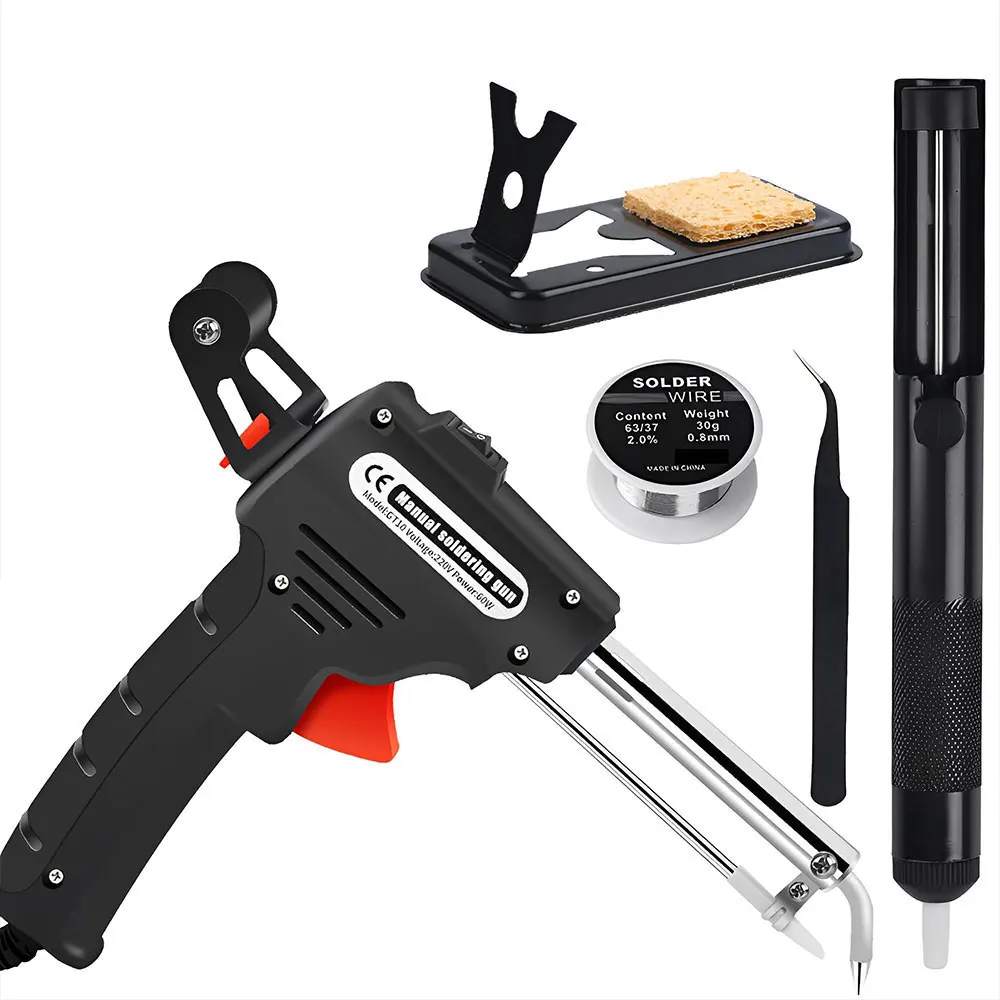Electric Soldering Iron 60W Handheld Internal Heating Automatically Send Tin Welder Electric Welding Repair Tool
Electric Soldering Iron 60W Handheld Internal Heating Automatically Send Tin Welder Electric Welding Repair Tool