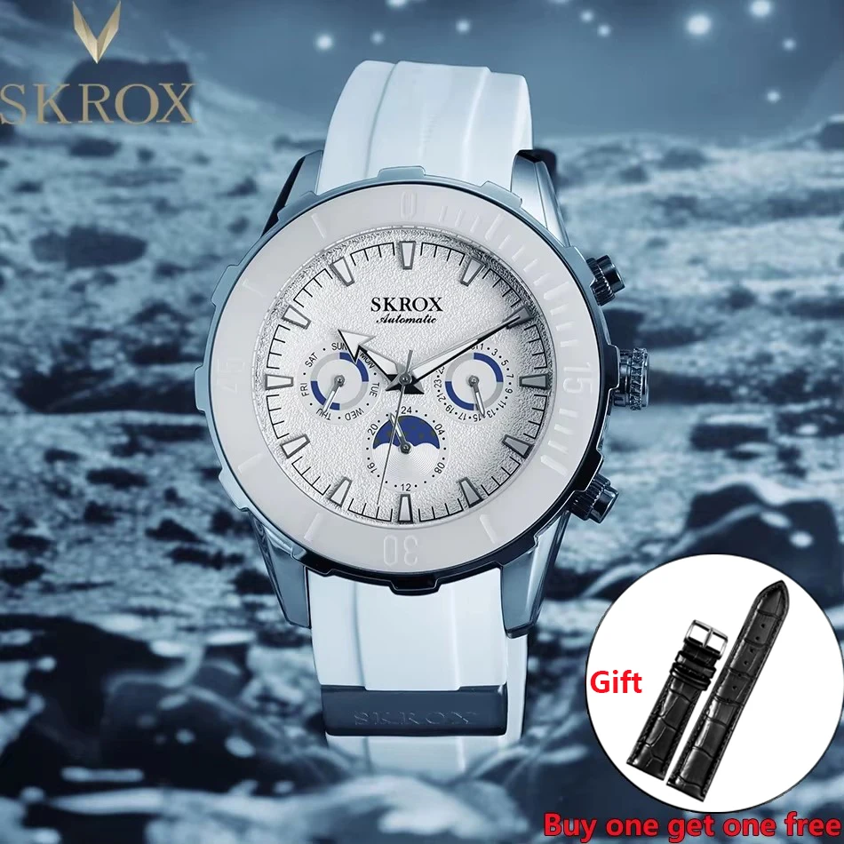 Original Luxury Designer Moon Phase Automatic Movement Mechanical Men's Watch Sports Rubber Strap Replica White Dive Man Watches
Original Luxury Designer Moon Phase Automatic Movement Mechanical Men's Watch Sports Rubber Strap Replica White Dive Man Watches