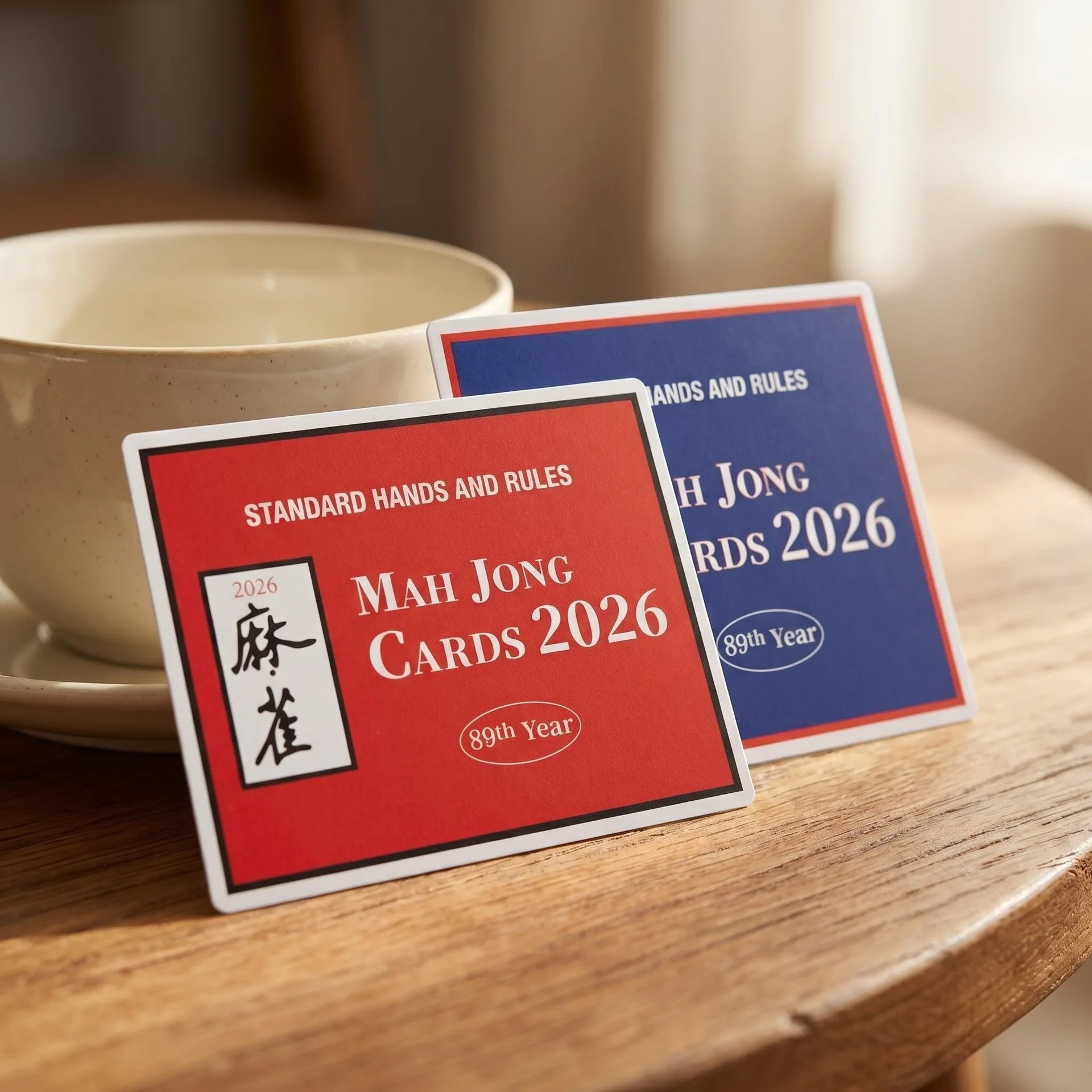 YZTQ 2026 Mahjong Card Official Rules and Hands - 4 Pcs
YZTQ 2026 Mahjong Card Official Rules and Hands - 4 Pcs