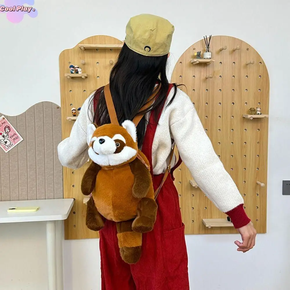 Креативный плюшевый рюкзак Kawaii Panda, мягкая игрушка, мягкая сумка на плечо с животными, коричневый маленький енот, детская школьная сумка для девочек
Креативный плюшевый рюкзак Kawaii Panda, мягкая игрушка, мягкая сумка на плечо с животными, коричневый маленький енот, детская школьная сумка для девочек