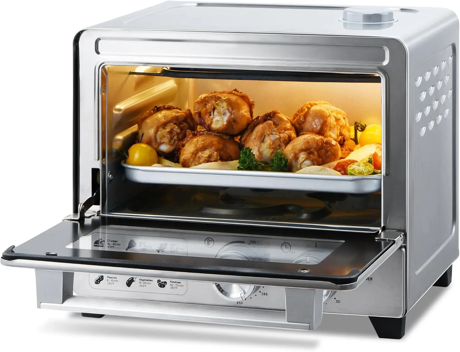 Compact 6-in-1 Steam Oven, Countertop Convection Oven, Air Fry, Bake, Roast, Broil, Reheat & Steam, Fast Preheat
Compact 6-in-1 Steam Oven, Countertop Convection Oven, Air Fry, Bake, Roast, Broil, Reheat & Steam, Fast Preheat