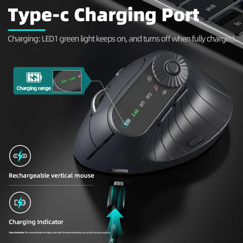 Вертикальная эргономичная мышь Monster с несколькими устройствами, 2,4G, Bluetooth, беспроводная мышь с регулировкой функций, перезаряжаемая для ПК, планшета
Вертикальная эргономичная мышь Monster с несколькими устройствами, 2,4G, Bluetooth, беспроводная мышь с регулировкой функций, перезаряжаемая для ПК, планшета