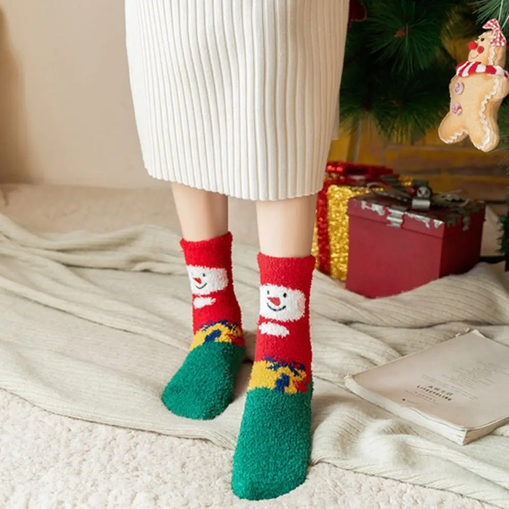 Middle Tube Thick Korean Style Santa Deer Fashion Design Coral Fleece Socks Women Socks Christmas Hosiery Floor Socks
Middle Tube Thick Korean Style Santa Deer Fashion Design Coral Fleece Socks Women Socks Christmas Hosiery Floor Socks
