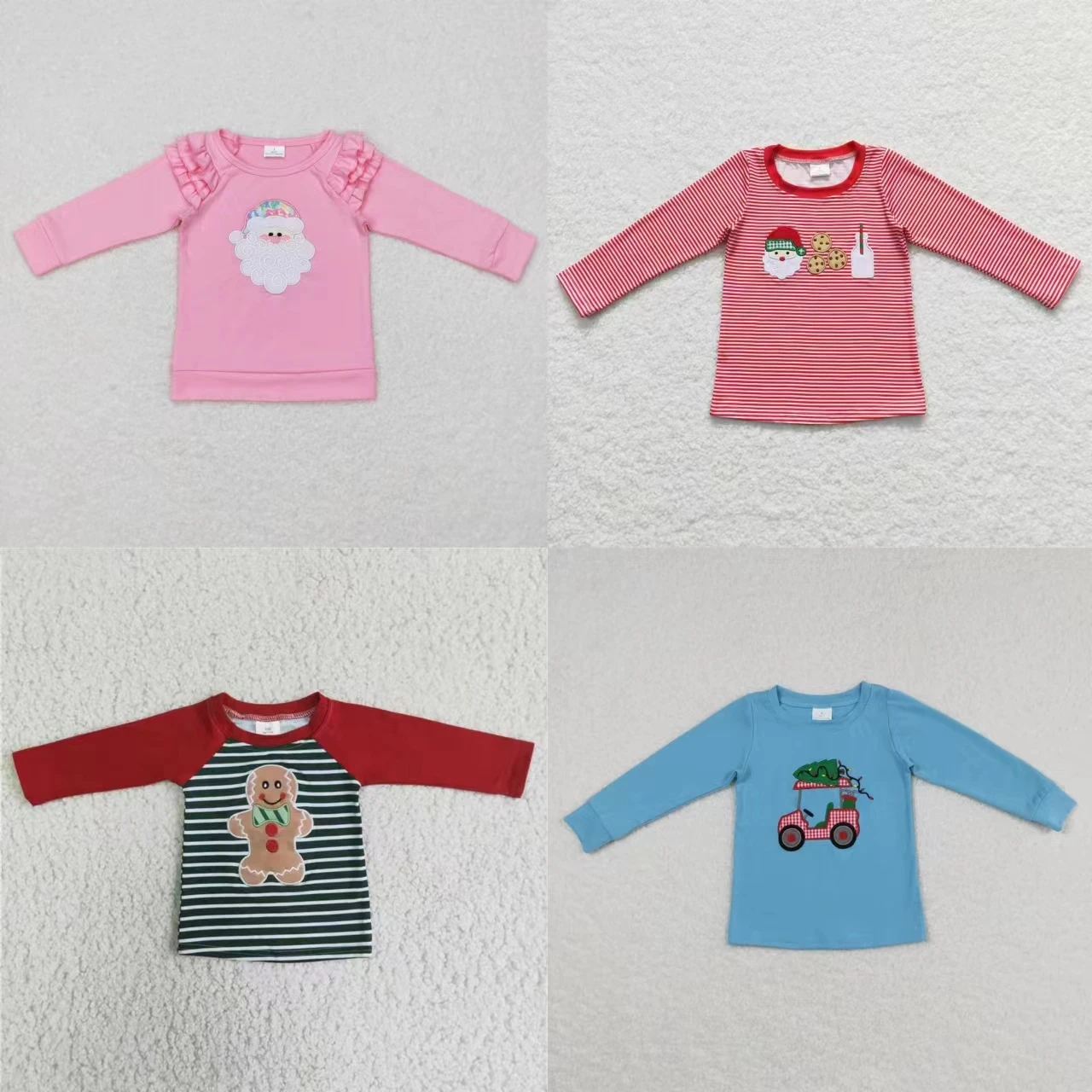 Toddler Merry Christmas Clothes Kids Long Sleeves Embroidery Santa Gingerbread Truck Shirts Tops Baby Boy Girl Children Clothing
Toddler Merry Christmas Clothes Kids Long Sleeves Embroidery Santa Gingerbread Truck Shirts Tops Baby Boy Girl Children Clothing