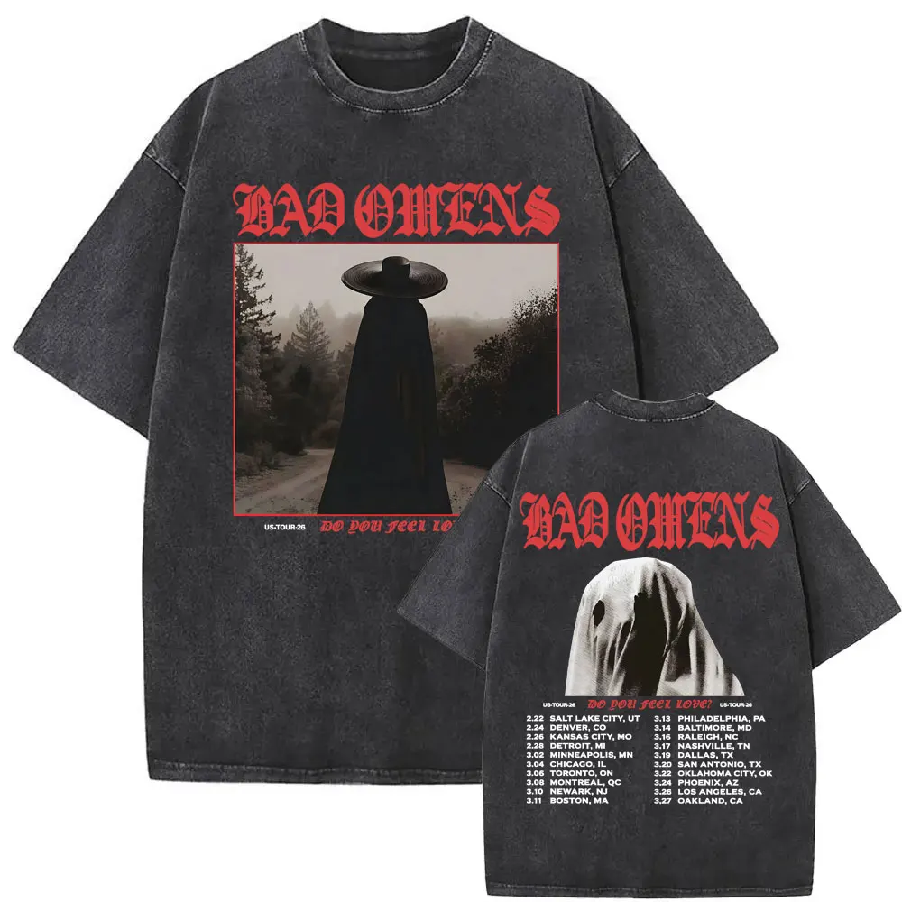 Футболка Bad Omens Do You Feel Love Tour 2026 в винтажном стиле с эффектом потертости, готическая, для концертов рок-групп, мужская и женская, модная, оверсайз
Футболка Bad Omens Do You Feel Love Tour 2026 в винтажном стиле с эффектом потертости, готическая, для концертов рок-групп, мужская и женская, модная, оверсайз