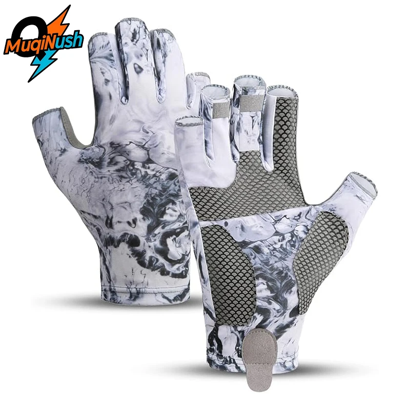 MuqiNush UV Protection Fishing Gloves, Breathable Ice Silk Fingerless Gloves, Non-Slip Wear-Resistant Gloves for Cycling,Running
MuqiNush UV Protection Fishing Gloves, Breathable Ice Silk Fingerless Gloves, Non-Slip Wear-Resistant Gloves for Cycling,Running