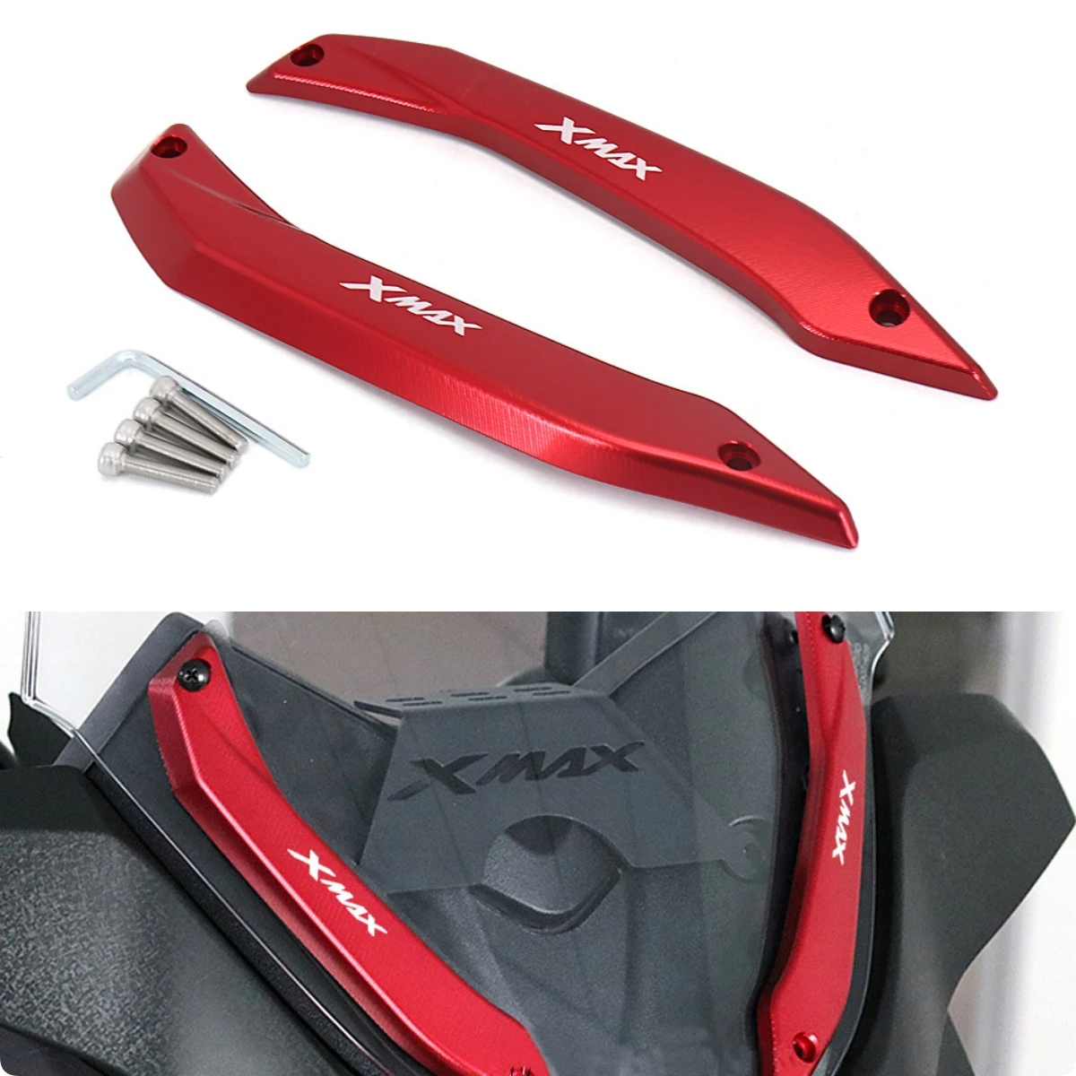 Motorcycle Windshield Deflector Bracket Kit Aluminum Modified For Yamaha X-MAX 125 250 300 400 2017-2021
Motorcycle Windshield Deflector Bracket Kit Aluminum Modified For Yamaha X-MAX 125 250 300 400 2017-2021