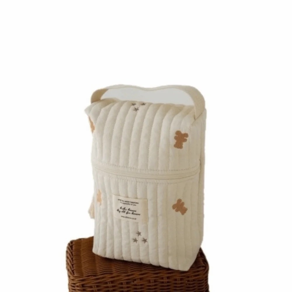 New Quilted Portable Stroller Nappy Bag Large Capacity Versatile Embroidery Mommy Bag Cotton Beige Baby Diaper Bag Maternity
New Quilted Portable Stroller Nappy Bag Large Capacity Versatile Embroidery Mommy Bag Cotton Beige Baby Diaper Bag Maternity