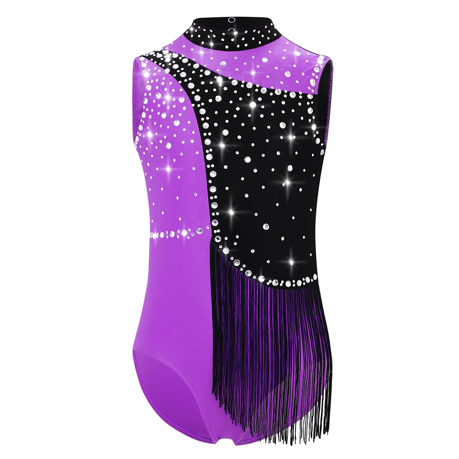 Child Girls Figure Skating Performance Outfit Mock Neck Sleeveless Jazz Leotard Shiny Rhinestones Ballet Jazz Dance Bodysuit
Child Girls Figure Skating Performance Outfit Mock Neck Sleeveless Jazz Leotard Shiny Rhinestones Ballet Jazz Dance Bodysuit
