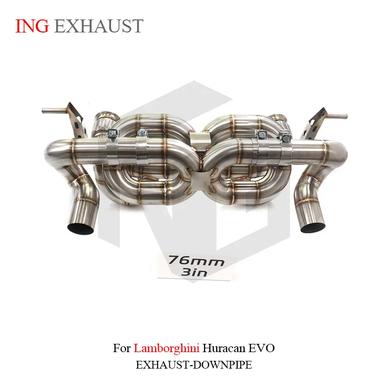 ING ss304 Catback for Lamborghini Huracan EVO 5.2L dual x-pipe design without valves accessories upgrade exhaust system
ING ss304 Catback for Lamborghini Huracan EVO 5.2L dual x-pipe design without valves accessories upgrade exhaust system
