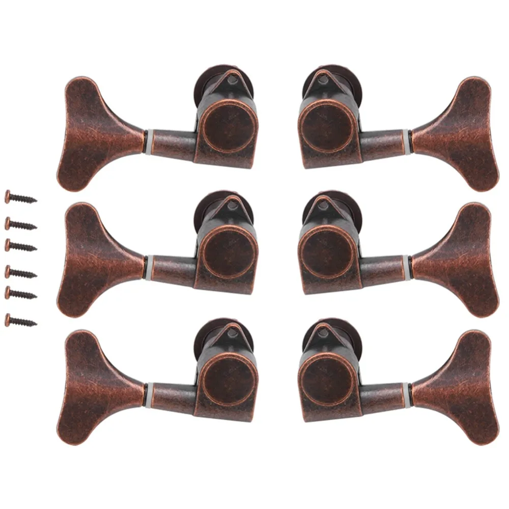 6PCS Red Copper Color Bass Tuning Key Pegs Fishtail Shaped 3 Left 3 Right Configuration Bass Tuners Metal Bass Parts
6PCS Red Copper Color Bass Tuning Key Pegs Fishtail Shaped 3 Left 3 Right Configuration Bass Tuners Metal Bass Parts