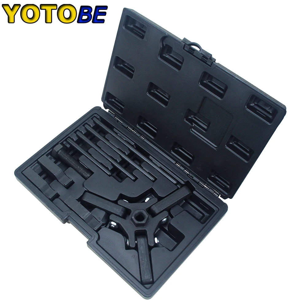 9Pcs Harmonic Balancer Puller Set Remove Damper Pulley Puller Replacement for Ford GM Chrysler Cadillac Chevy Trucks Mitsubishi
9Pcs Harmonic Balancer Puller Set Remove Damper Pulley Puller Replacement for Ford GM Chrysler Cadillac Chevy Trucks Mitsubishi