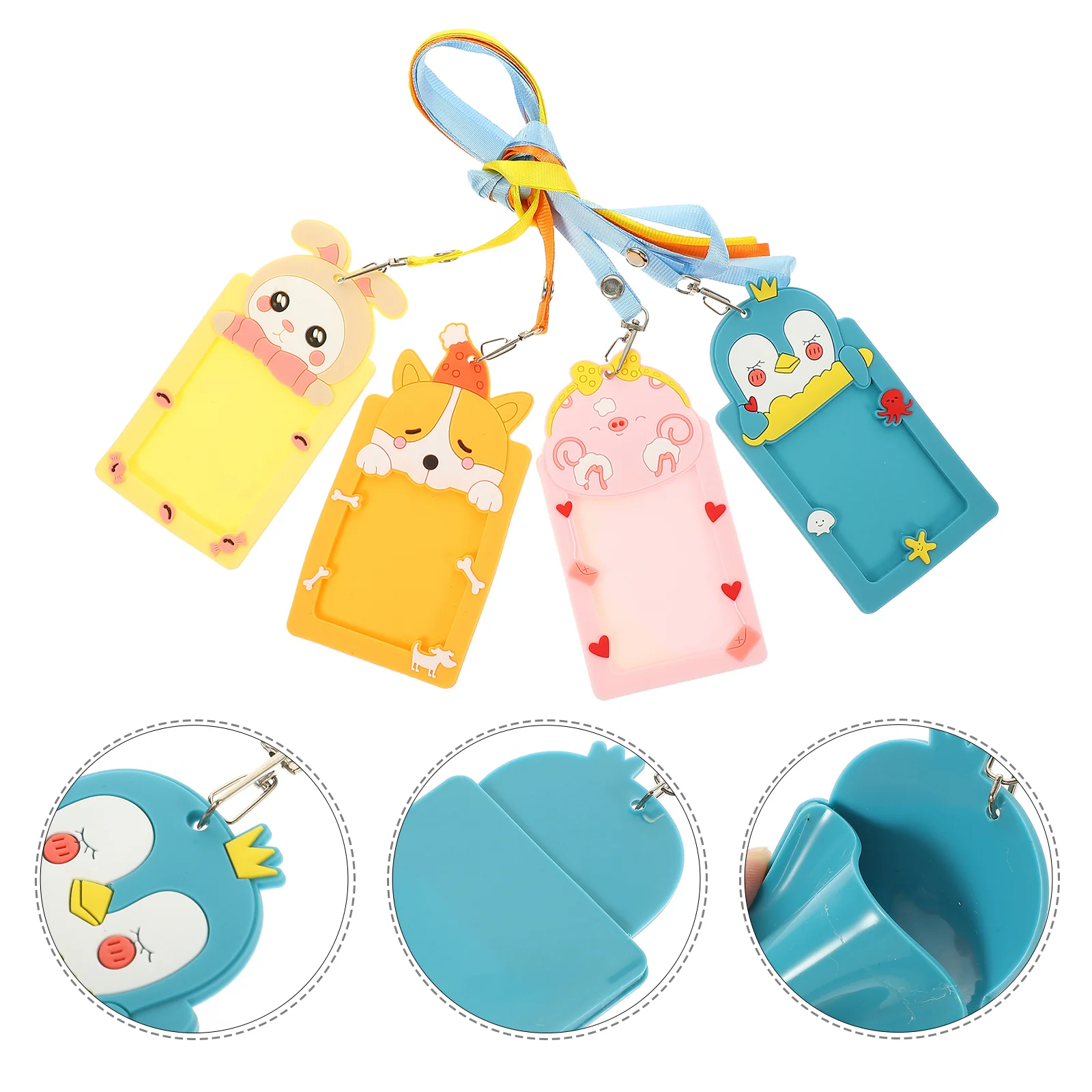 4 Pcs Bus Card Holder Cartoon Sleeve Credit Cards Cover Id Badge with Lanyard Name Tag Anti-scratch Protective Picture
4 Pcs Bus Card Holder Cartoon Sleeve Credit Cards Cover Id Badge with Lanyard Name Tag Anti-scratch Protective Picture