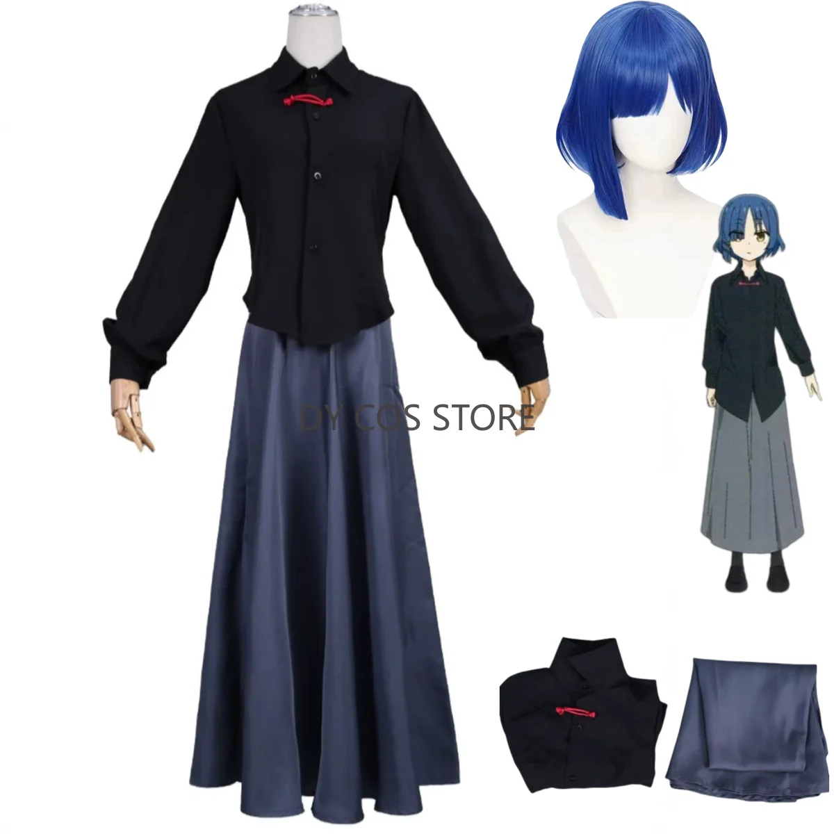 Аниме Бокки Рок! Yamada Ryo Косплей Костюм Черный Топы с длинными рукавами Юбка Парик Женский сексуальный повседневный костюм для отдыха и вечеринки
Аниме Бокки Рок! Yamada Ryo Косплей Костюм Черный Топы с длинными рукавами Юбка Парик Женский сексуальный повседневный костюм для отдыха и вечеринки