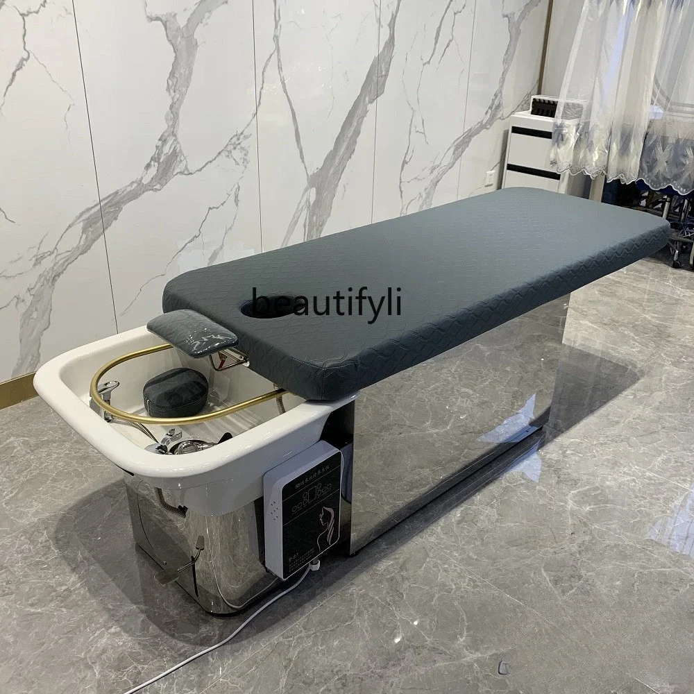 z1Shampoo Chair Hair Salon Thai Style Lying Completely Massage Couch Water Circulation Bed with Rollers Ear Cleaning Bed
z1Shampoo Chair Hair Salon Thai Style Lying Completely Massage Couch Water Circulation Bed with Rollers Ear Cleaning Bed