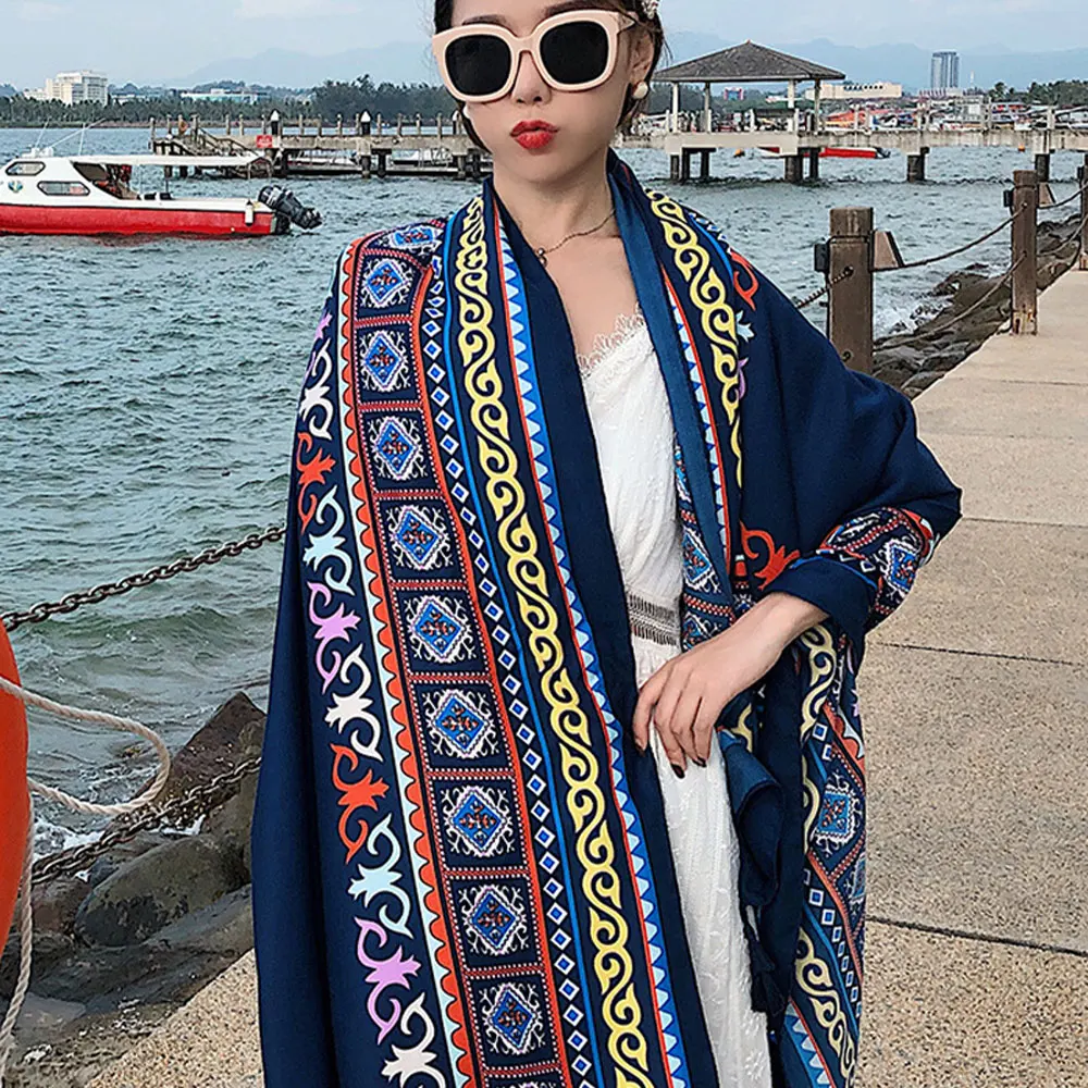 1 pcs 180x90cm ethnic-style twill cotton shawl, beach travel sun protection beach towel and scarf
1 pcs 180x90cm ethnic-style twill cotton shawl, beach travel sun protection beach towel and scarf