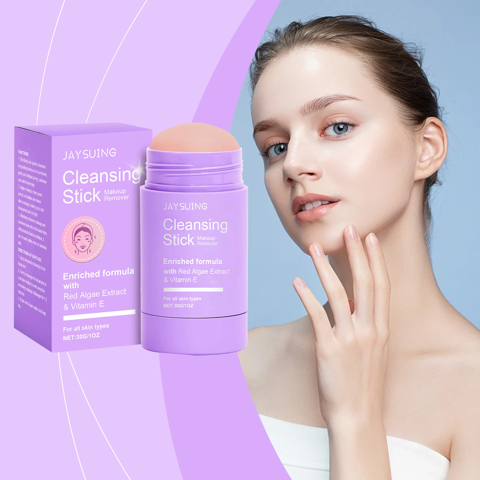 Vitamin E Makeup Remover Stick Deeply Remove Pores Quickly Dissolve Cosmetics Maintain Skin Health Refreshing Cleansing Cream
Vitamin E Makeup Remover Stick Deeply Remove Pores Quickly Dissolve Cosmetics Maintain Skin Health Refreshing Cleansing Cream