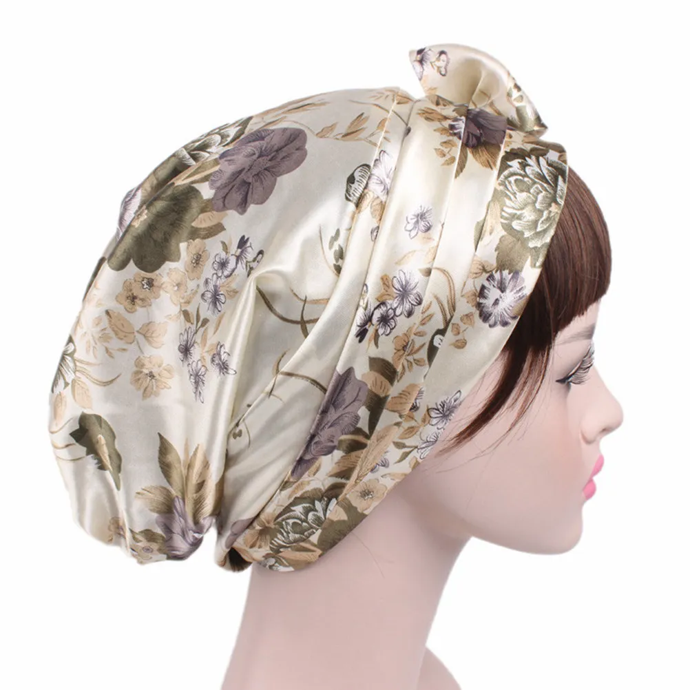 Satin Sleep Bonnet Women Hair Loss Cap Chemotherapy Scarf Ribbon Bowknot Durable Protect Hairdo Keep Neat
Satin Sleep Bonnet Women Hair Loss Cap Chemotherapy Scarf Ribbon Bowknot Durable Protect Hairdo Keep Neat