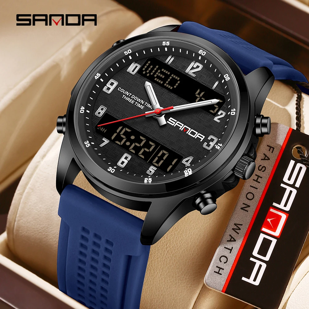 Men Business Electronic Quartz Watch Waterproof Alarm Clock Multifunctional Calendar Week Electronic Watches for Man
Men Business Electronic Quartz Watch Waterproof Alarm Clock Multifunctional Calendar Week Electronic Watches for Man