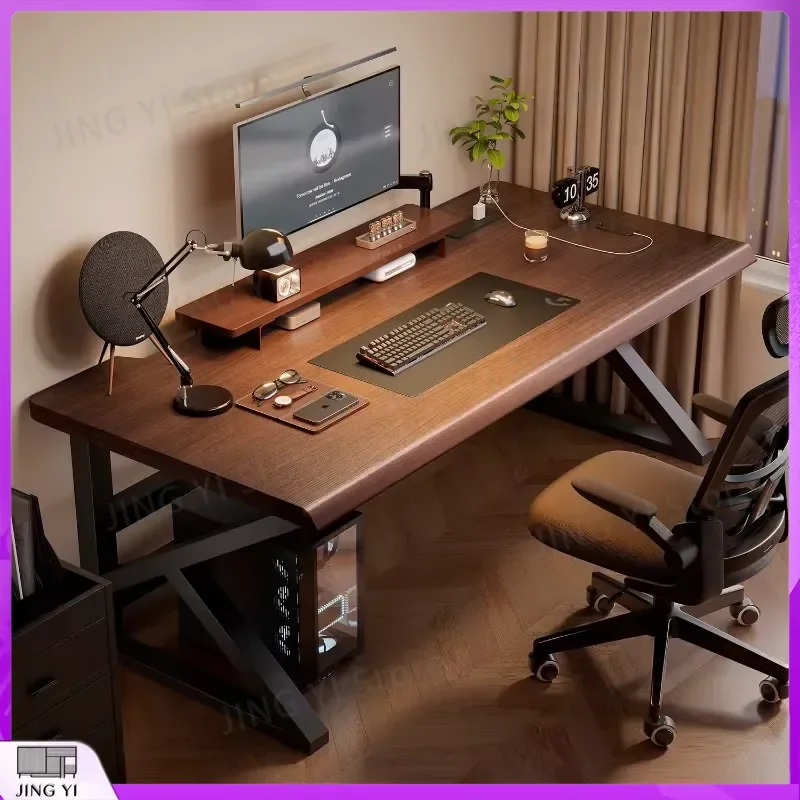Black Rectangular Computer Desk Standing Wooden Gaming Desk for Office Study Writing Ergonomic Adjustable Height Workstation
Black Rectangular Computer Desk Standing Wooden Gaming Desk for Office Study Writing Ergonomic Adjustable Height Workstation
