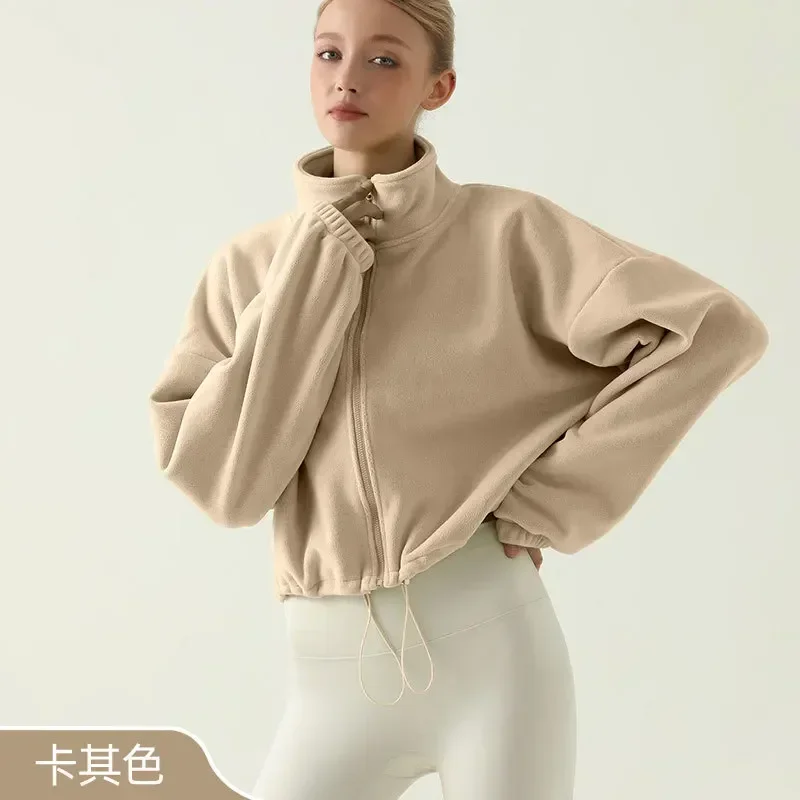 New Women's Autumn And Winter Thick Fleece Stand Up Collar Fitness And Leisure Lamb Wool Sports Jacket
New Women's Autumn And Winter Thick Fleece Stand Up Collar Fitness And Leisure Lamb Wool Sports Jacket