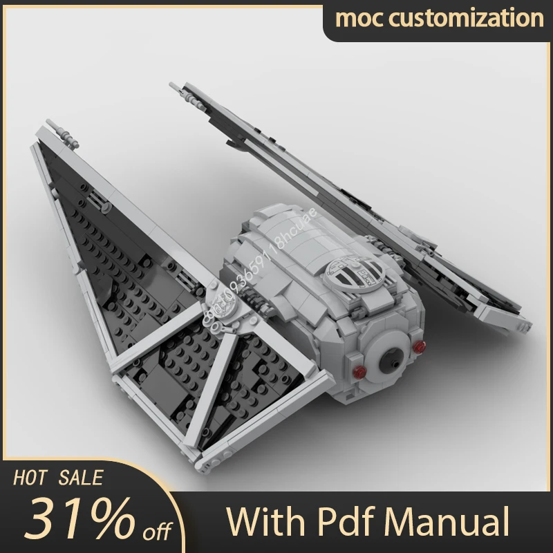556 шт. Moc-75300 Star Battle TIE Striker Starfighter Модель Строительные блоки Кирпичи Diy Творческая сборка Развивающие игрушки Подарок
556 шт. Moc-75300 Star Battle TIE Striker Starfighter Модель Строительные блоки Кирпичи Diy Творческая сборка Развивающие игрушки Подарок