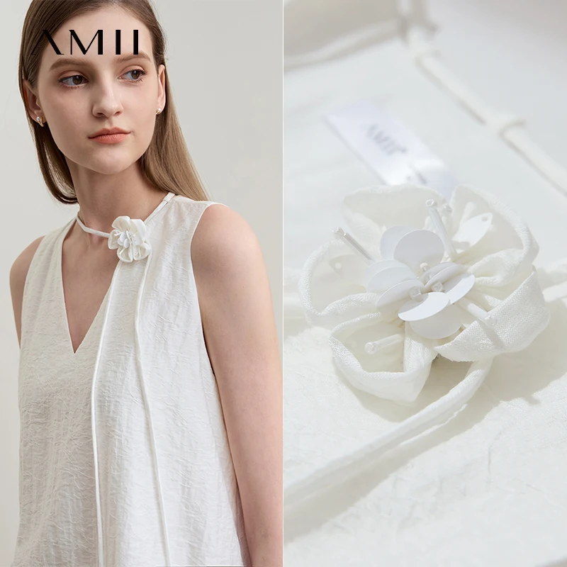 AMII Minimalist Women Dresses Summer Flower Pins V-Neck Vocation Robe Asymmetrical Fake Two-Piece Jacquard Sexy Dress 12542234
AMII Minimalist Women Dresses Summer Flower Pins V-Neck Vocation Robe Asymmetrical Fake Two-Piece Jacquard Sexy Dress 12542234