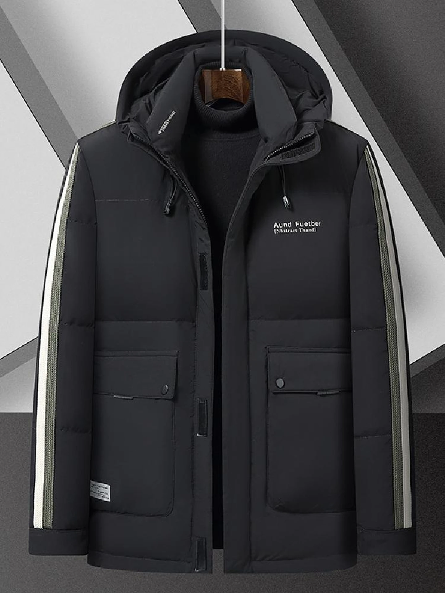 Faionable Hooded Men's down Jaet Large Size Casual Sle New Trend Brand Workwear Outerwear Comfortable Polyester Fill
Faionable Hooded Men's down Jaet Large Size Casual Sle New Trend Brand Workwear Outerwear Comfortable Polyester Fill