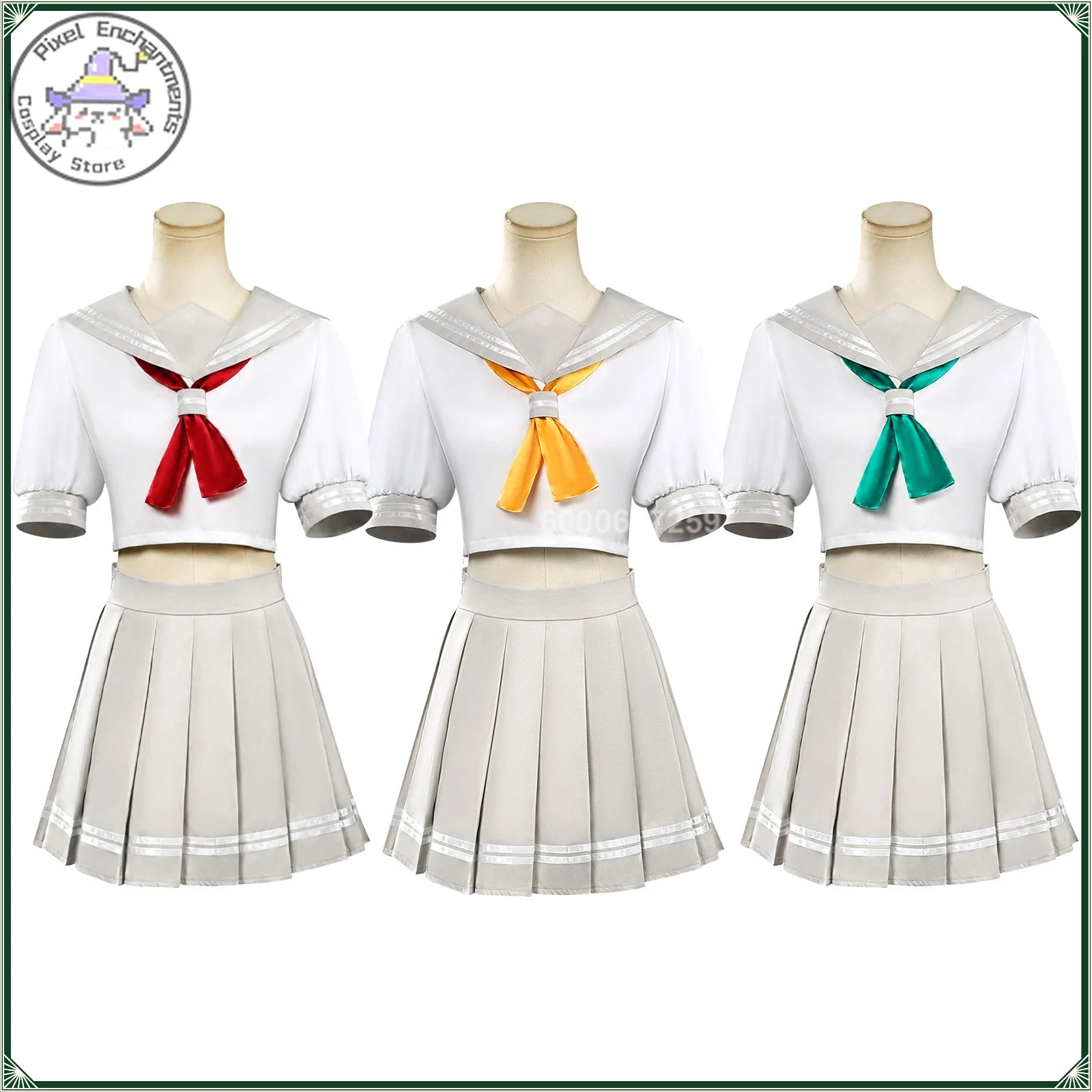 High quality Full Set LoveLive Aqours Cosplay costume Women Embroidery Team Logo Bow Ribbon Outfit anime clothes Halloween party
High quality Full Set LoveLive Aqours Cosplay costume Women Embroidery Team Logo Bow Ribbon Outfit anime clothes Halloween party