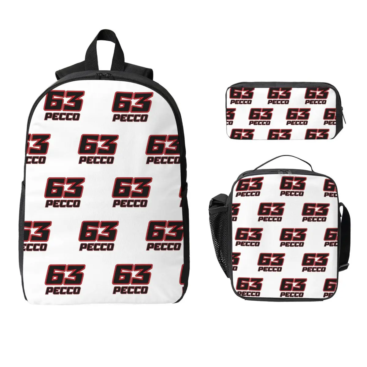 Pecco Bagnaia 63 Backpack Student Boys Girls BookBag School Bag Laptop Shoulder Bags 3ps Insulated Lunch Bag Pencil Case
Pecco Bagnaia 63 Backpack Student Boys Girls BookBag School Bag Laptop Shoulder Bags 3ps Insulated Lunch Bag Pencil Case