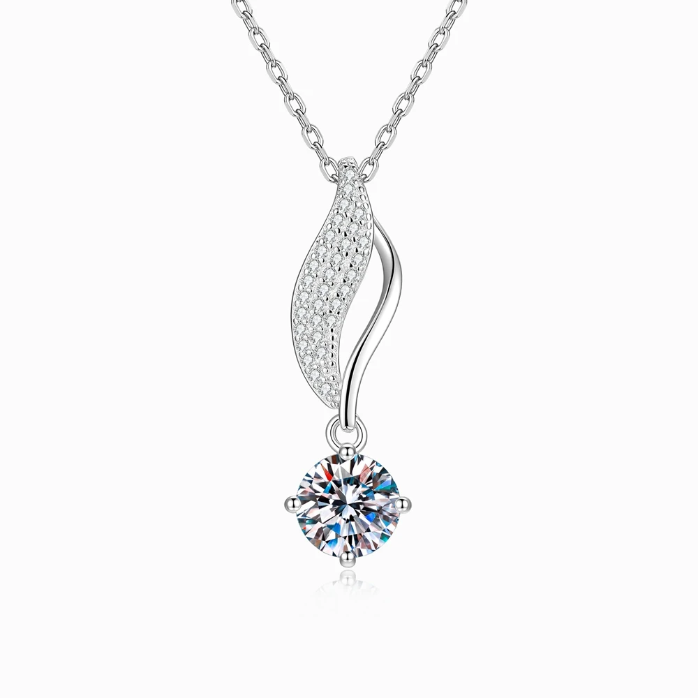D Color VVS1 1.2CTMoissanite Pendant S925 Sterling Silver Necklace for Woman Birthday Mother's Day Party High-End Jewelry Gift
D Color VVS1 1.2CTMoissanite Pendant S925 Sterling Silver Necklace for Woman Birthday Mother's Day Party High-End Jewelry Gift