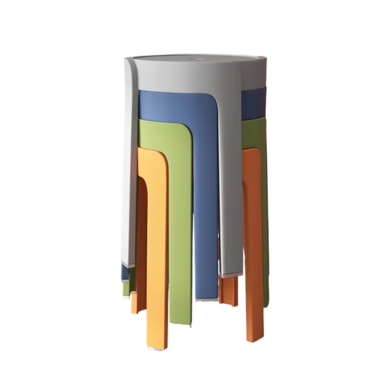 Thickened plastic stools for household use, sturdy and stackable, modern minimalist dining table chairs, round stools
Thickened plastic stools for household use, sturdy and stackable, modern minimalist dining table chairs, round stools