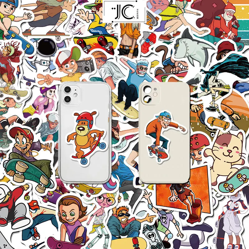 50Pcs Skateboard Stickers Skateboarding Waterproof Vinyl Decals for Water Bottles Laptop Luggage Cup Computer Mobile Phone
50Pcs Skateboard Stickers Skateboarding Waterproof Vinyl Decals for Water Bottles Laptop Luggage Cup Computer Mobile Phone