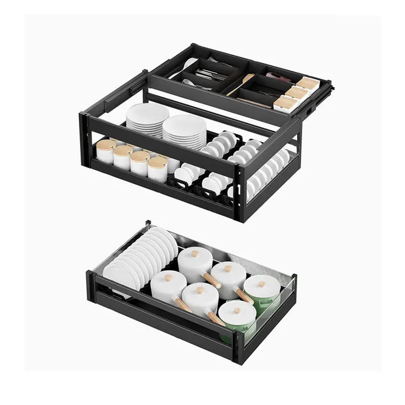 Kitchen Pull Out Basket Stainless Steel Double Layer Drawer Type Bowl Rack Cabinet Bowl Basket Storage Bowl Basket Plate Rack
Kitchen Pull Out Basket Stainless Steel Double Layer Drawer Type Bowl Rack Cabinet Bowl Basket Storage Bowl Basket Plate Rack